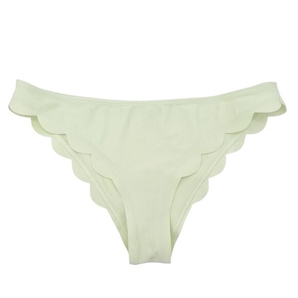 Abercrombie Scallop Triangle Bikini Set Size Large Light Green Swim Top Bottom - Picture 8 of 16